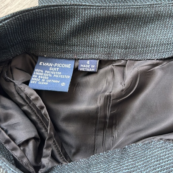 Deep Blue Vintage Evan-Picone Set - Picture 6 of 8